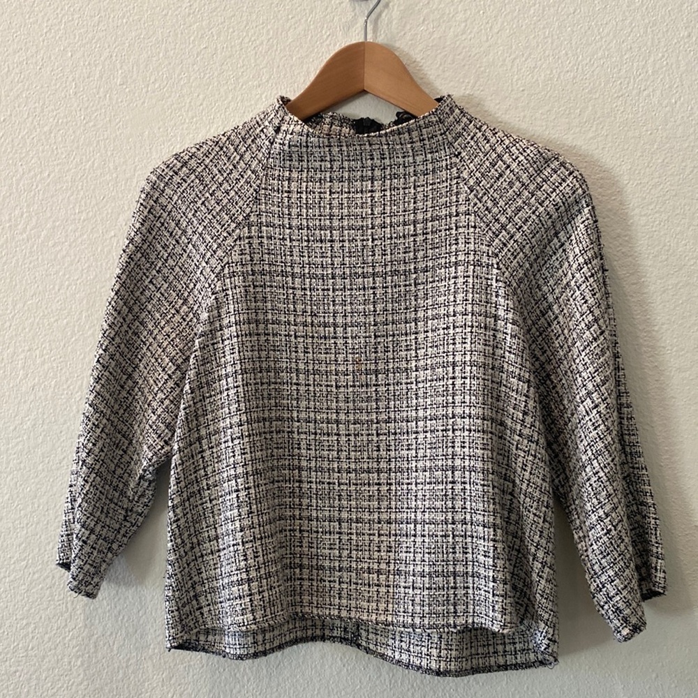 Zara tweed top - Picture 1 of 5
